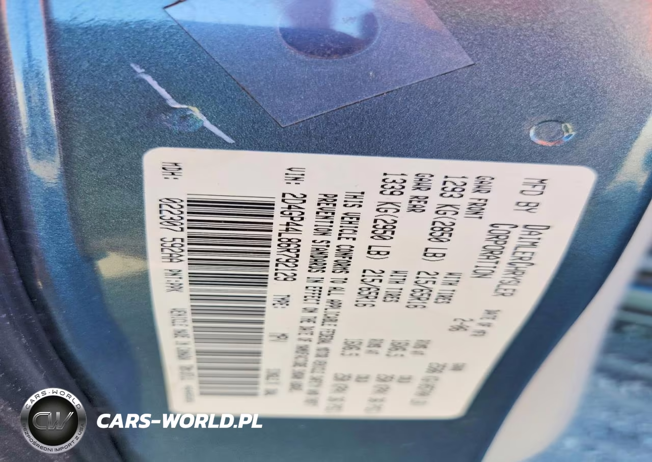 2006 Dodge Grand Caravan Sxt VIN:2D4GP44L86R792129 - 13