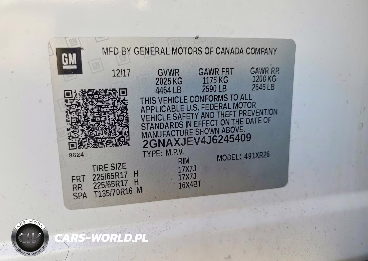2018 Chevrolet Equinox Lt VIN:2GNAXJEV4J6245409 - 13