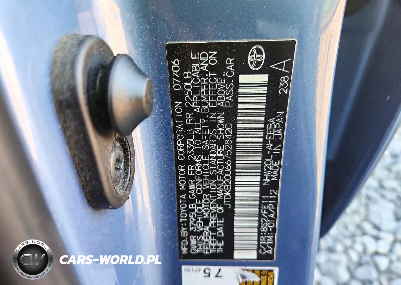 2006 Toyota Prius Base VIN:JTDKB20U667528420 - 12