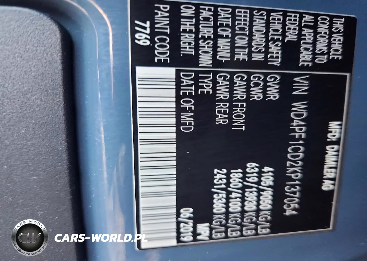 2019 Mercedes-Benz Sprinter 2500-3500 Delivery Van VIN:WD4PF1CD2KP137054 - 14