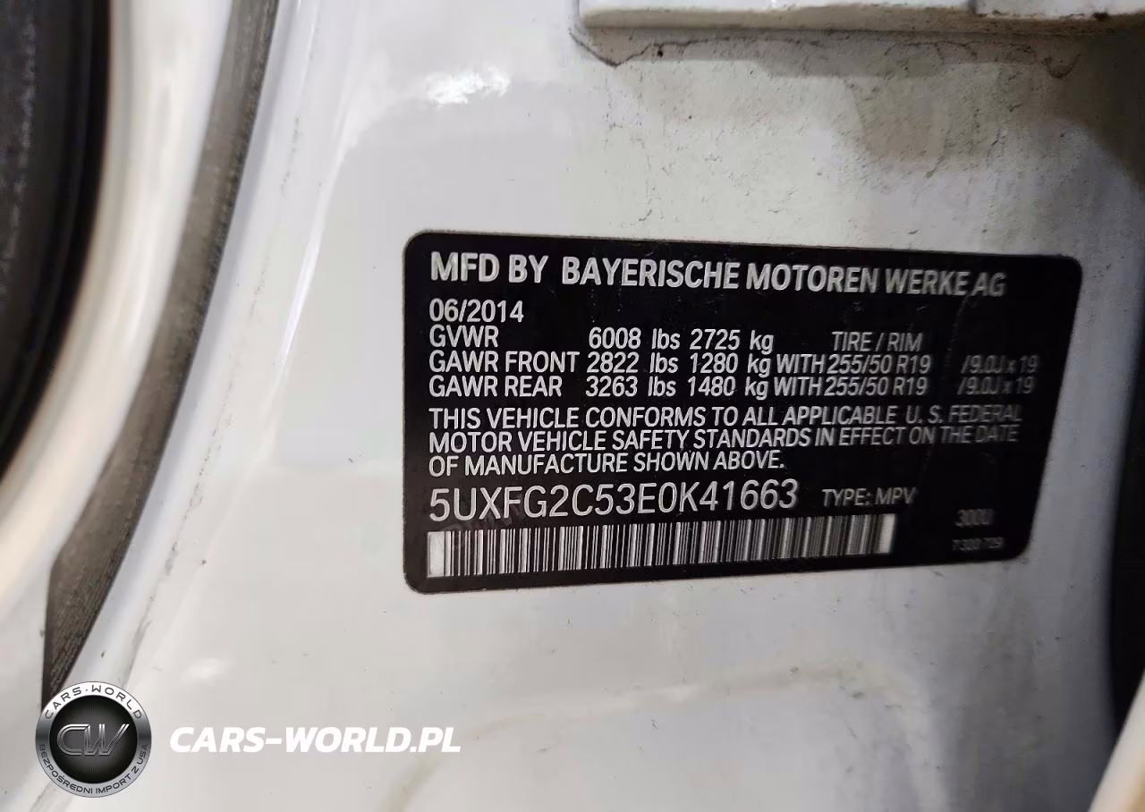 2014 BMW X6 xDrive35I VIN:5UXFG2C53E0K41663 - 14