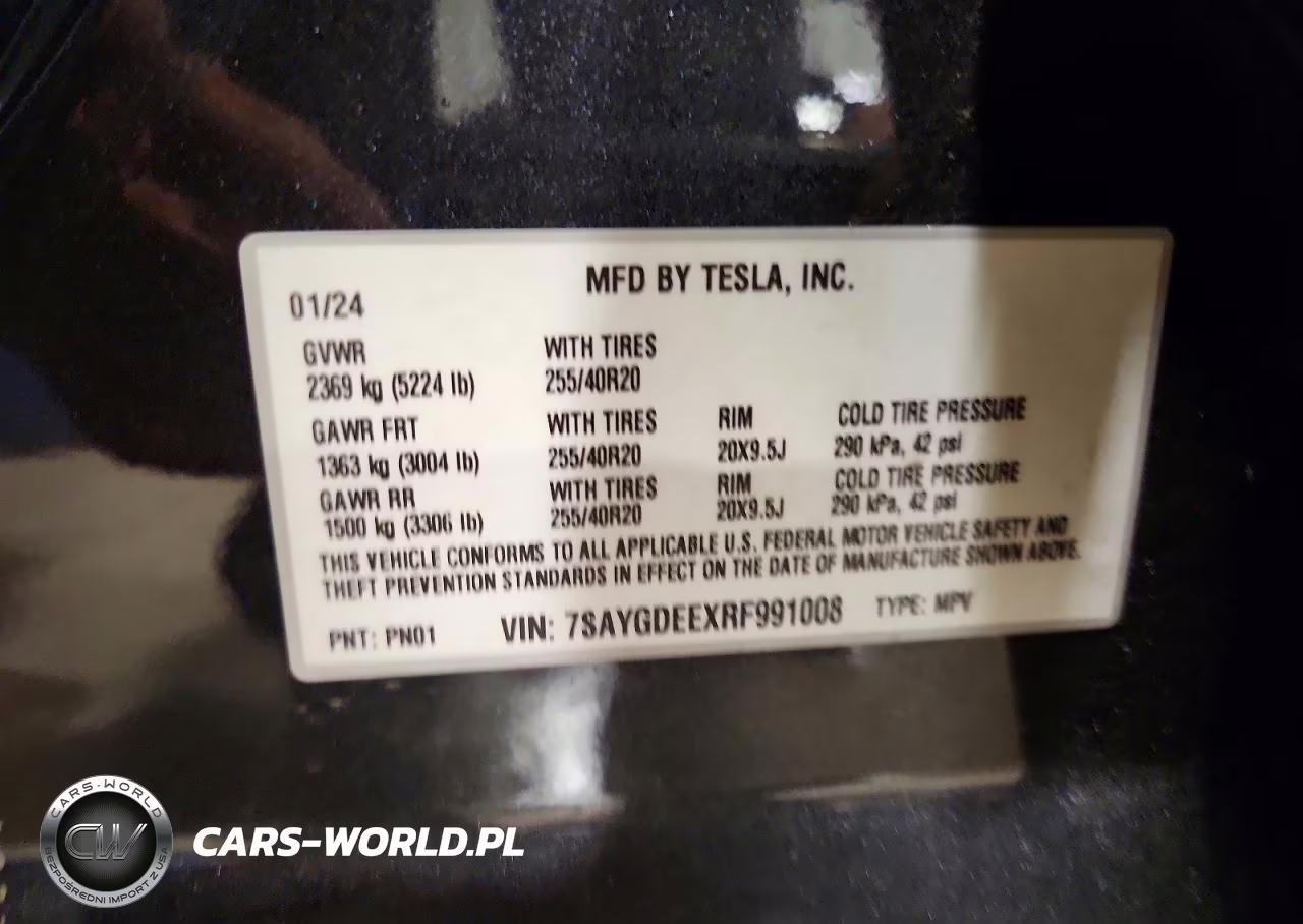 2024 Tesla Model Y VIN:7SAYGDEEXRF991008 - 12