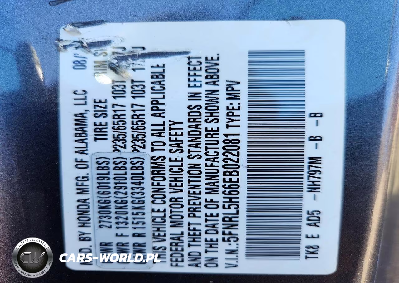 2014 Honda Odyssey Exl VIN:5FNRL5H66EB022081 - 13