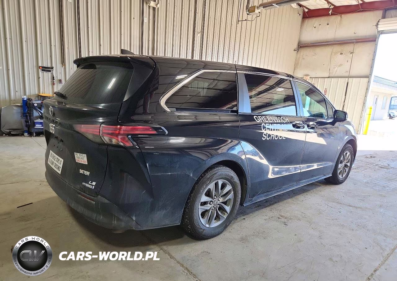 2022 Toyota Sienna Le VIN:5TDKRKEC9NS129405 - 3