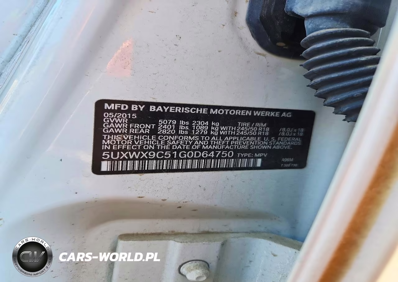 2016 BMW X3 xDrive28I VIN:5UXWX9C51G0D64750 - 12
