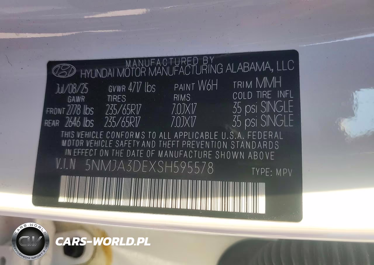 2025 Hyundai Tucson Se VIN:5NMJA3DEXSH595578 - 14