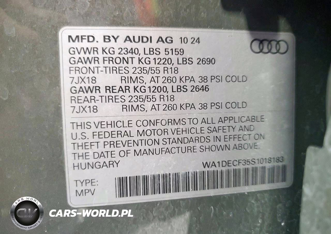 2025 Audi Q3 Premium S Line 45 VIN:WA1DECF35S1018183 - 13
