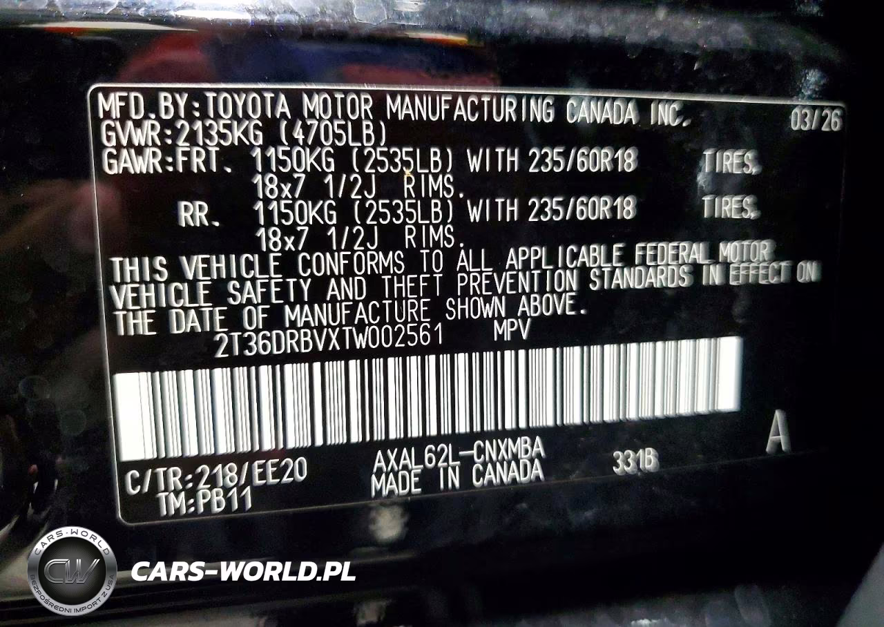 2026 Toyota Rav4 Xle Premium VIN:2T36DRBVXTW002561 - 13