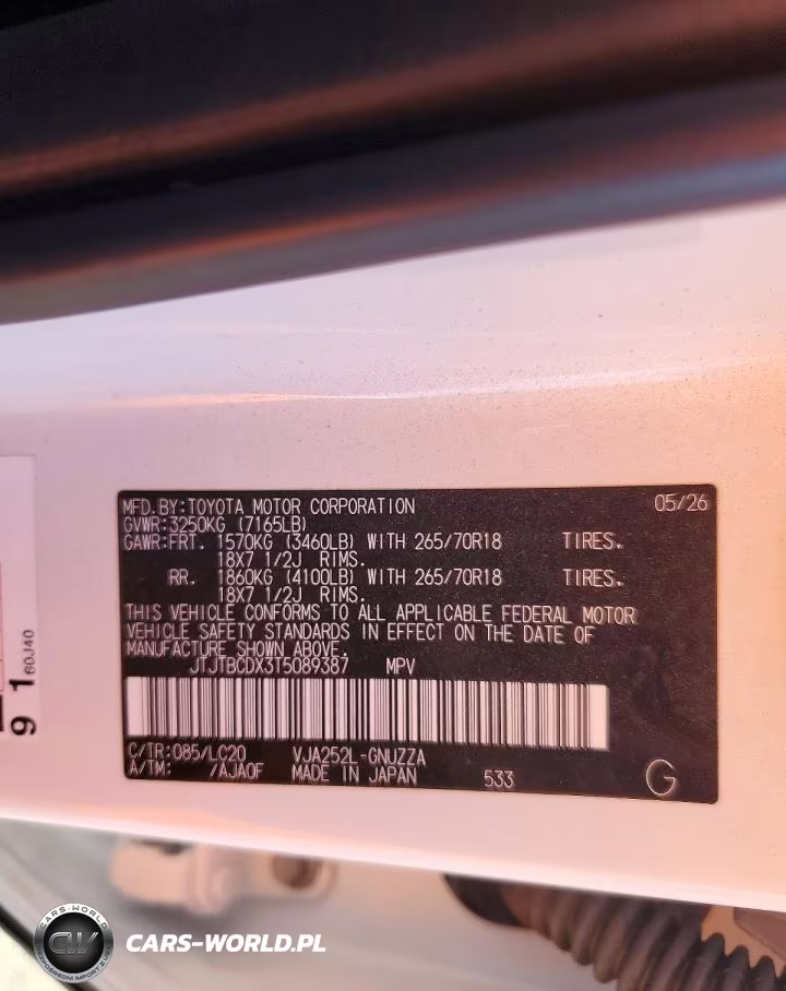 2026 Lexus Gx 550 Overtrail+ VIN:JTJTBCDX3T5089387 - 13
