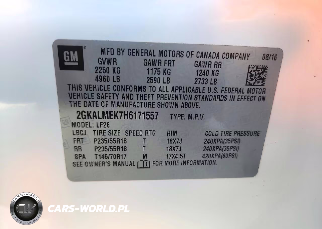 2017 GMC Terrain Sle VIN:2GKALMEK7H6171557 - 14
