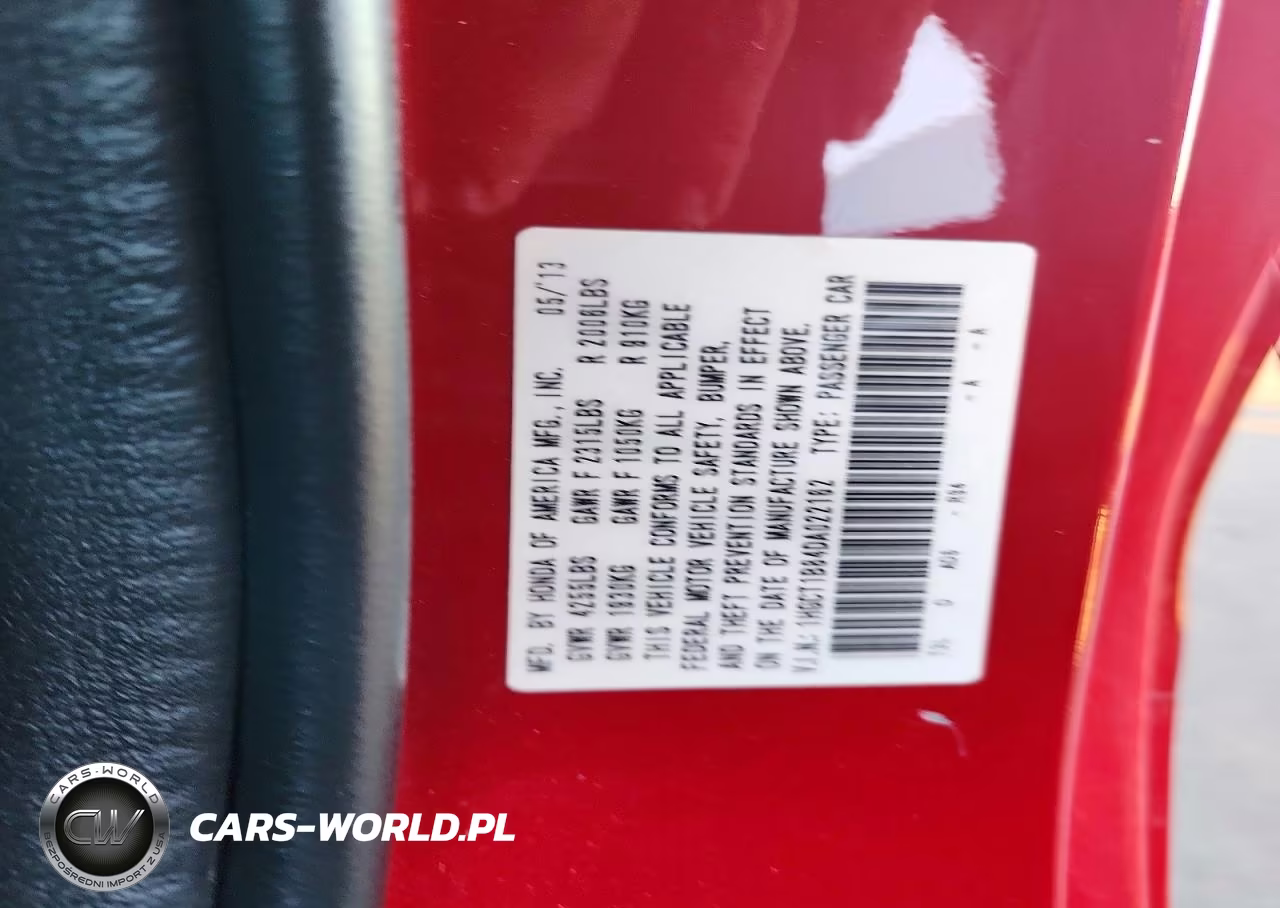2013 Honda Accord Exl VIN:1HGCT1B84DA022162 - 12