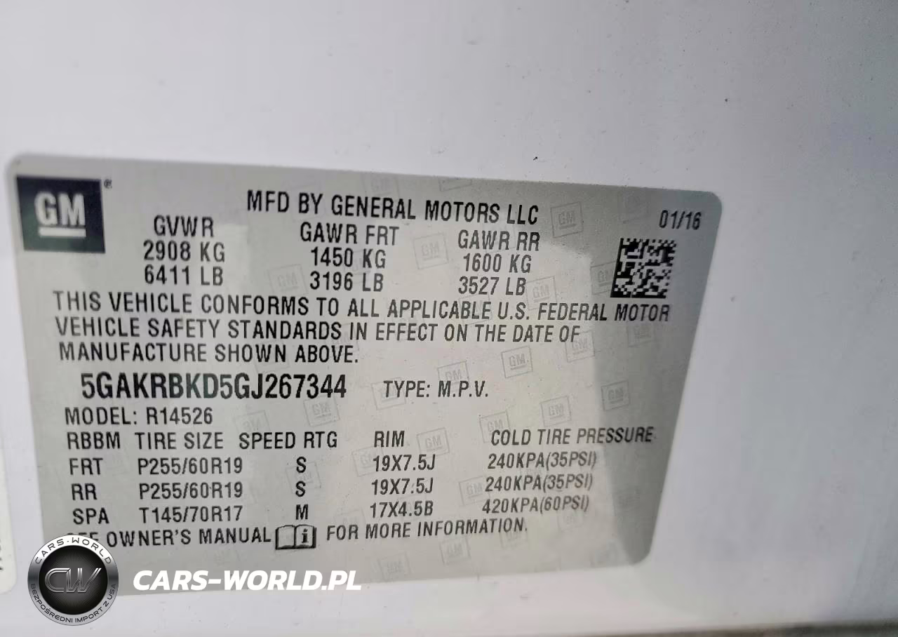 2016 Buick Enclave VIN:5GAKRBKD5GJ267344 - 13