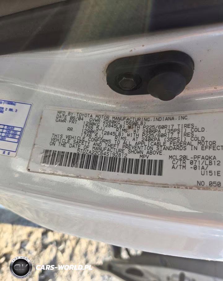 2004 Toyota Sienna Xle 7 Passenger VIN:5TDZA22C64S192812 - 13
