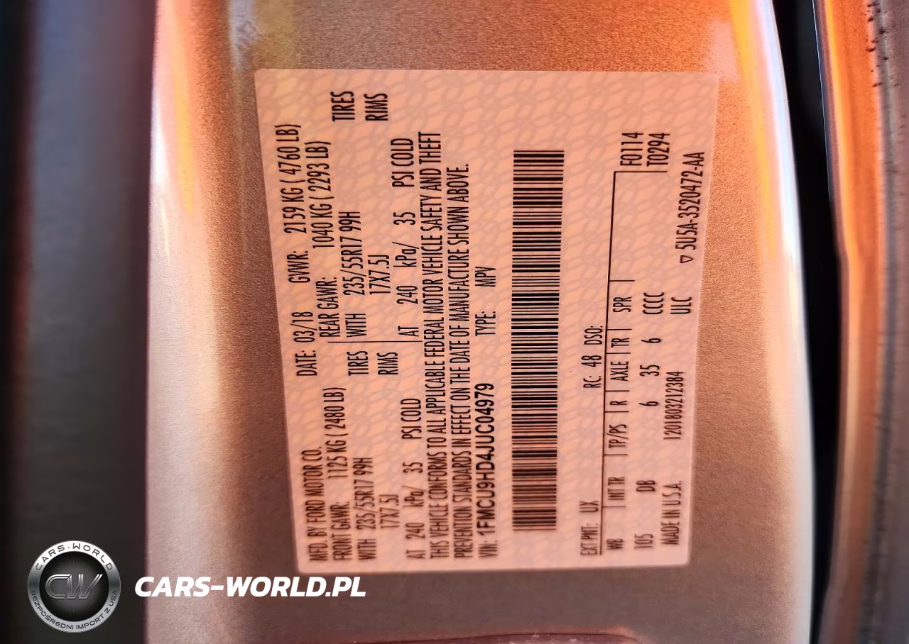 2018 Ford Escape Sel VIN:1FMCU9HD4JUC04979 - 13