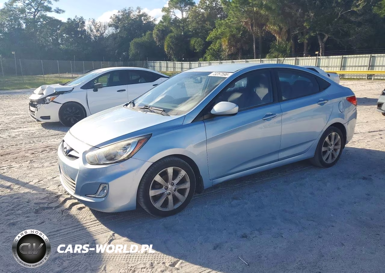 2012 Hyundai Accent Gls VIN:KMHCU4AE3CU132505 - 1