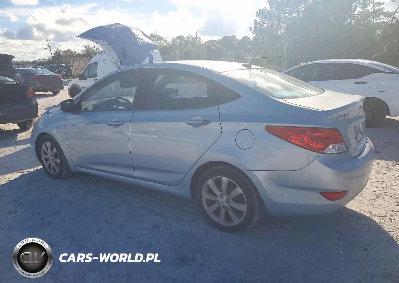 2012 Hyundai Accent Gls VIN:KMHCU4AE3CU132505 - 2