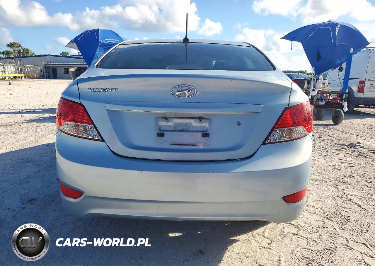 2012 Hyundai Accent Gls VIN:KMHCU4AE3CU132505 - 6