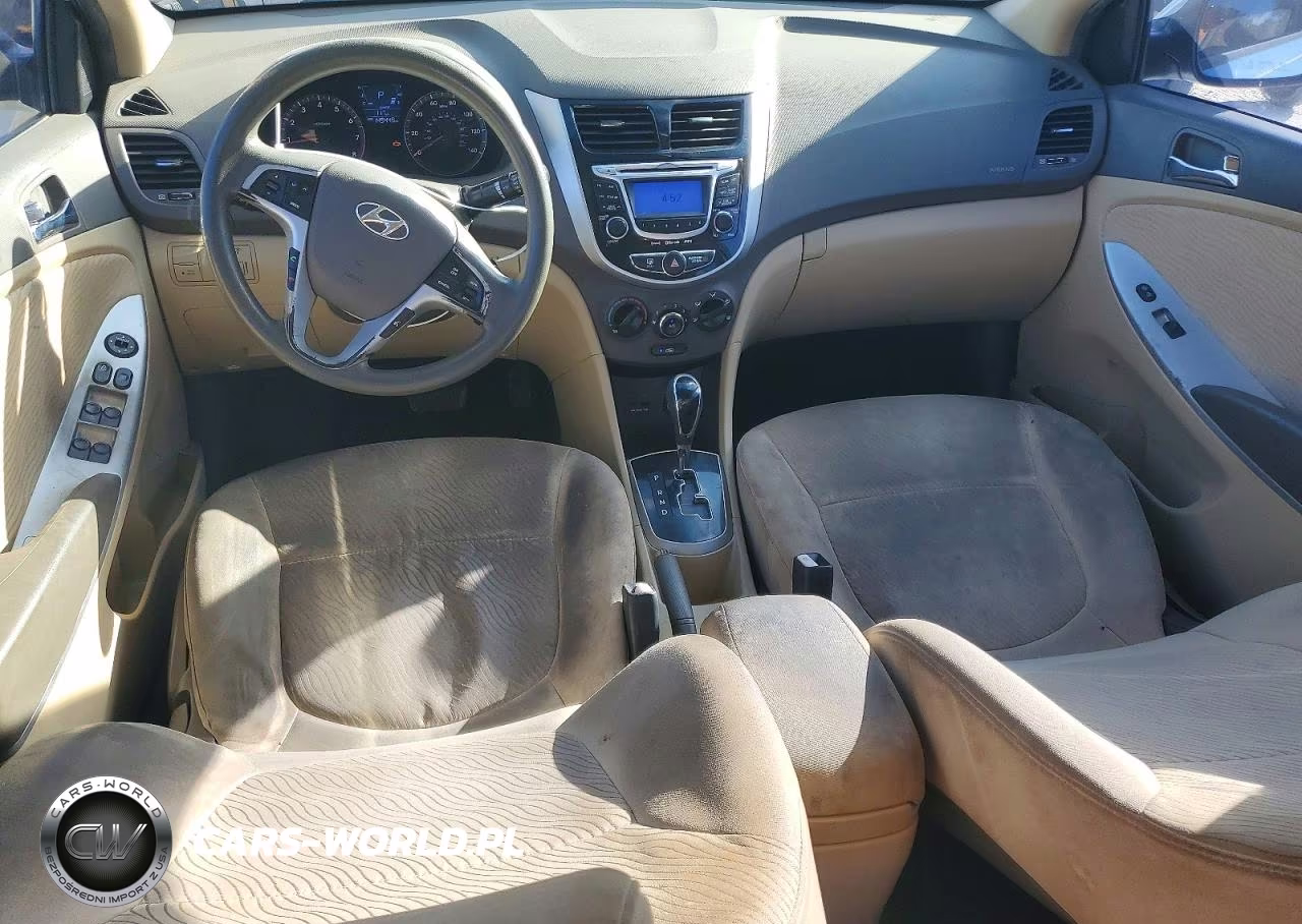 2012 Hyundai Accent Gls VIN:KMHCU4AE3CU132505 - 8