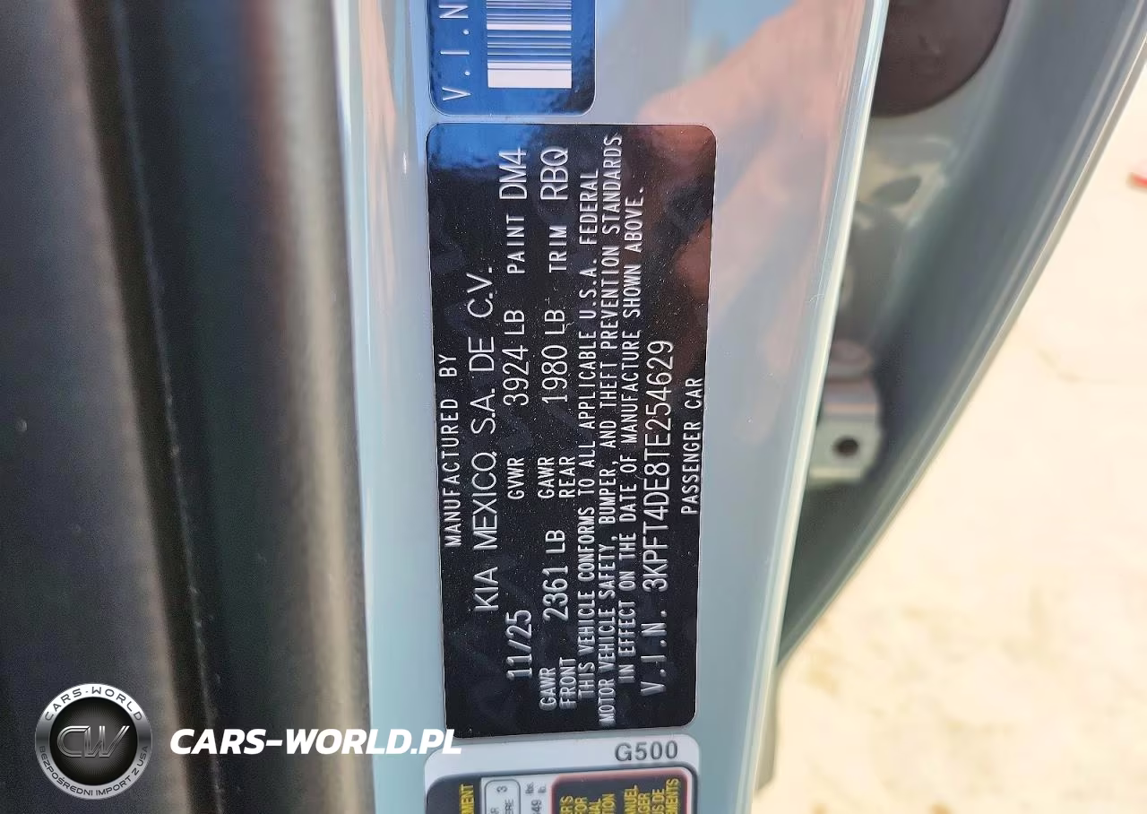 2026 Kia K4 Lxs VIN:3KPFT4DE8TE254629 - 12