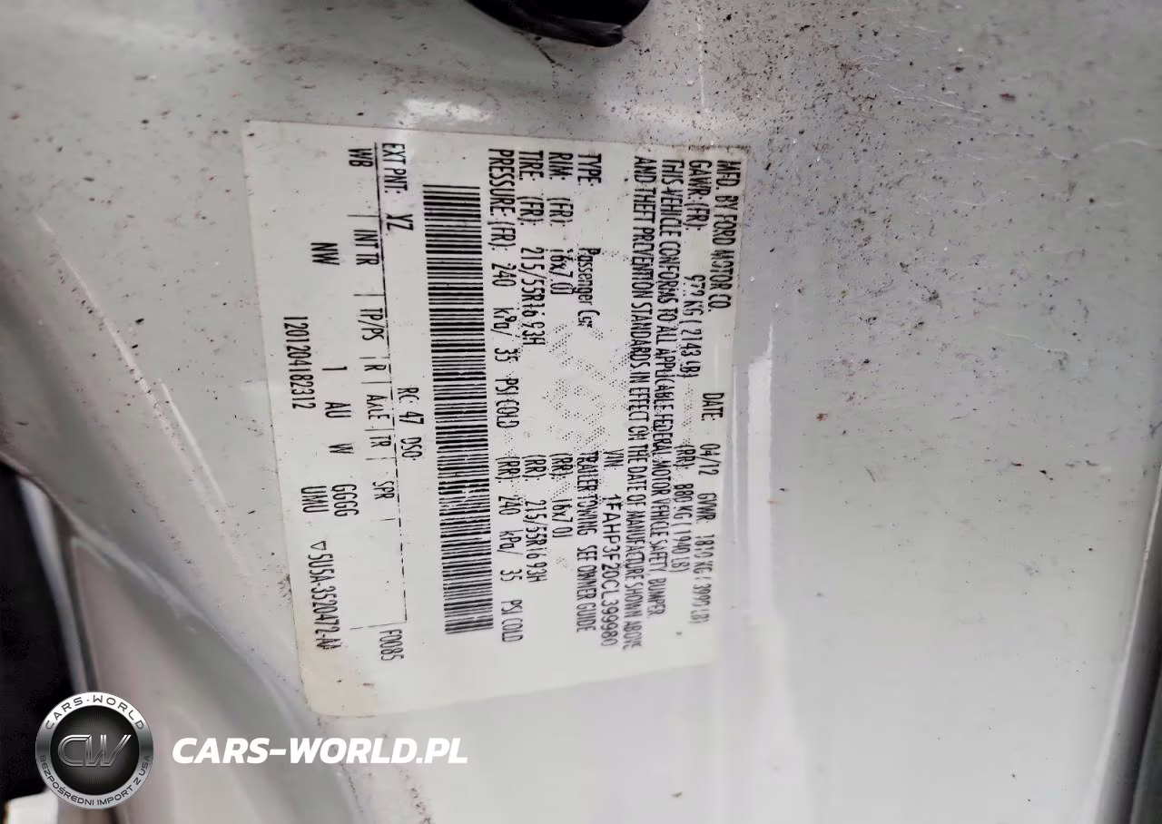 2012 Ford Focus Se VIN:1FAHP3F20CL399980 - 12