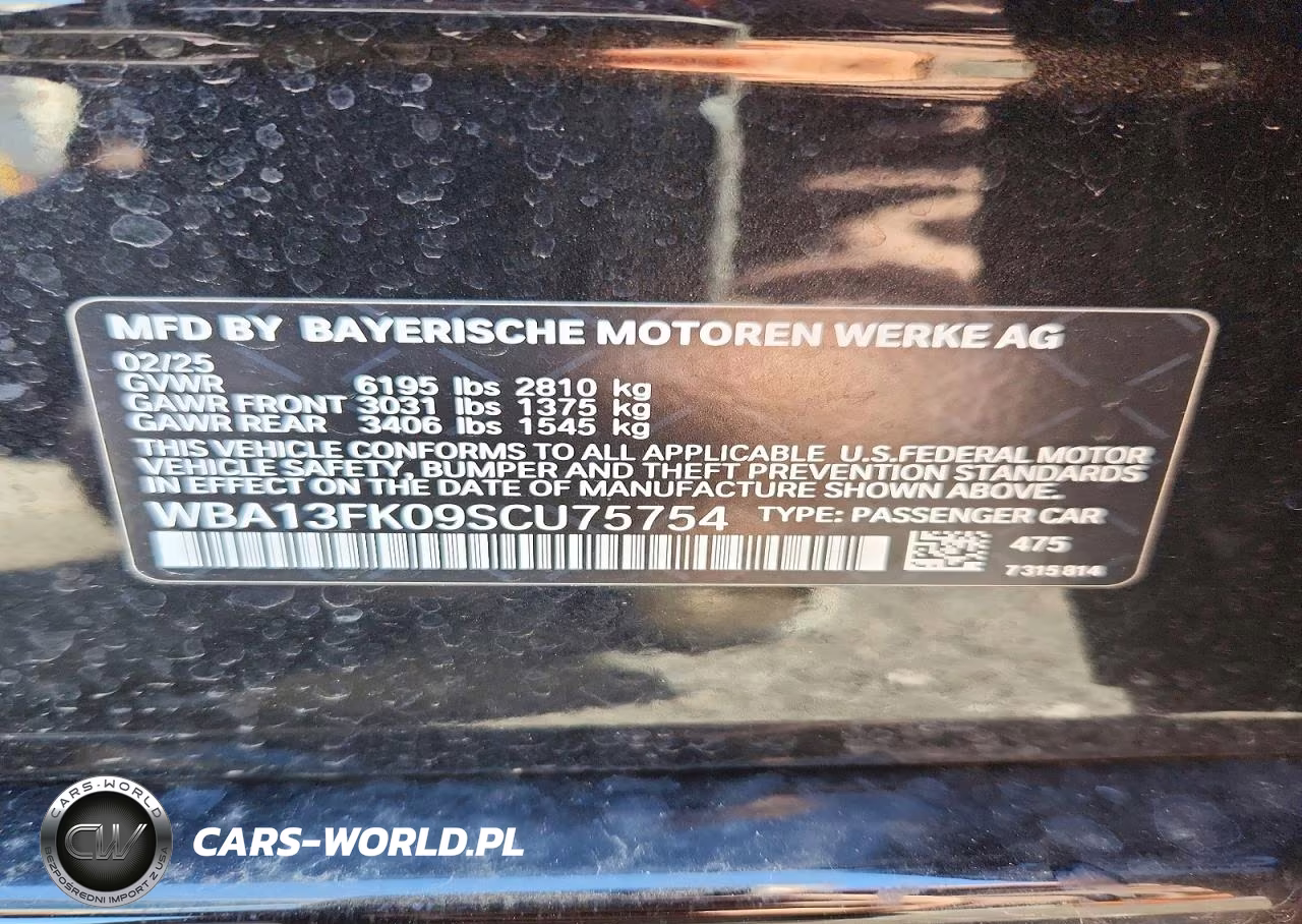 2025 BMW 550 Xe VIN:WBA13FK09SCU75754 - 12