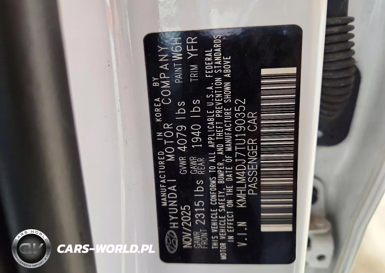 2026 Hyundai Elantra Hybrid Blue VIN:KMHLM4DJ7TU190352 - 12
