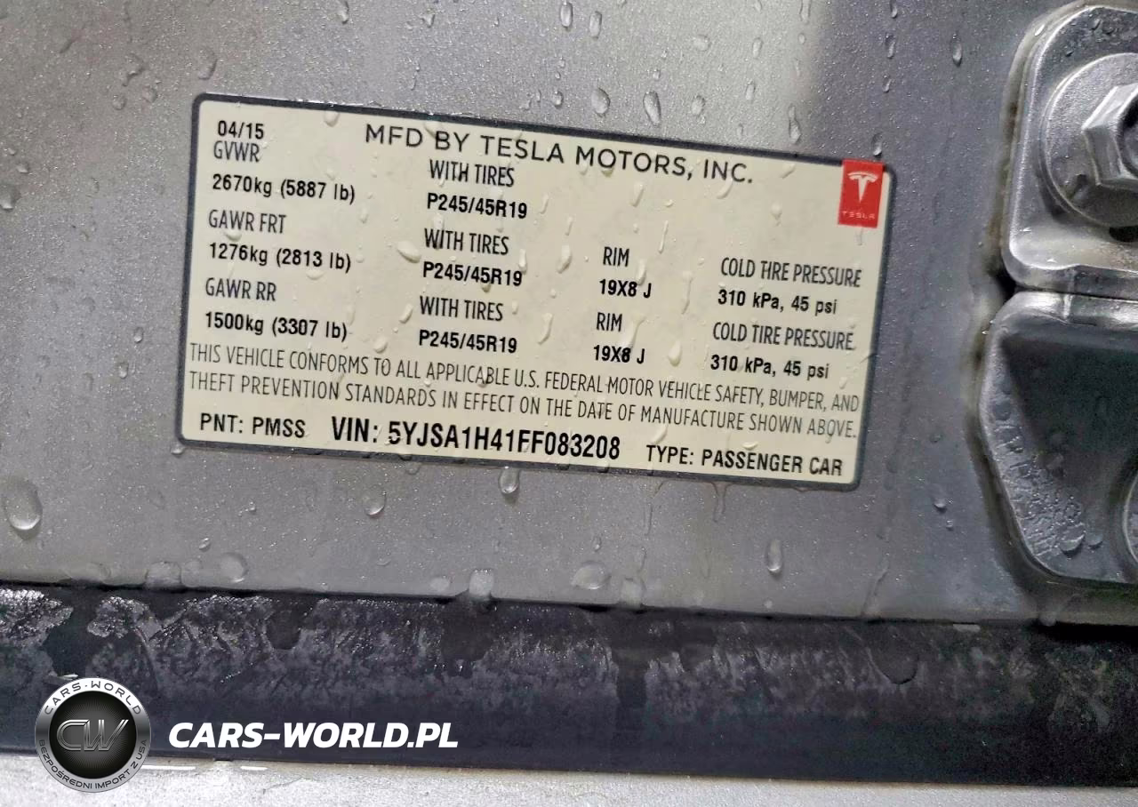 2015 Tesla Model S P85D VIN:5YJSA1H41FF083208 - 13