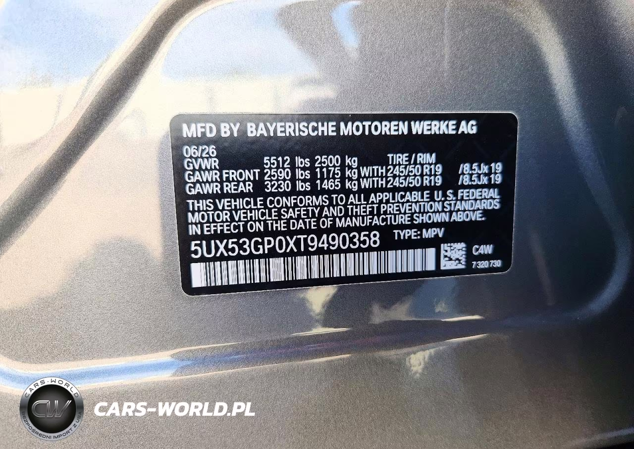 2026 BMW X3 30 xDrive VIN:5UX53GP0XT9490358 - 13