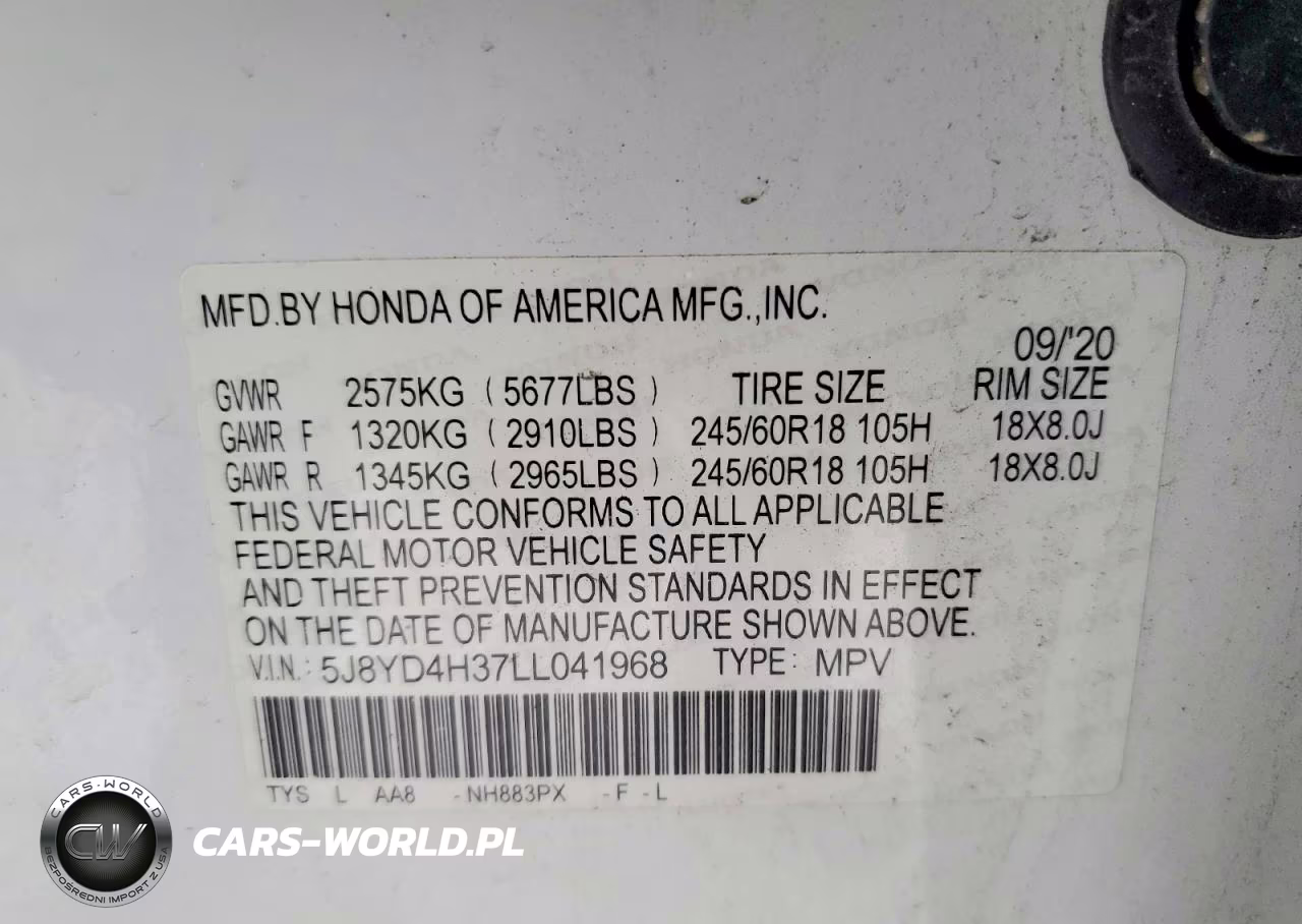 2020 Acura Mdx VIN:5J8YD4H37LL041968 - 13