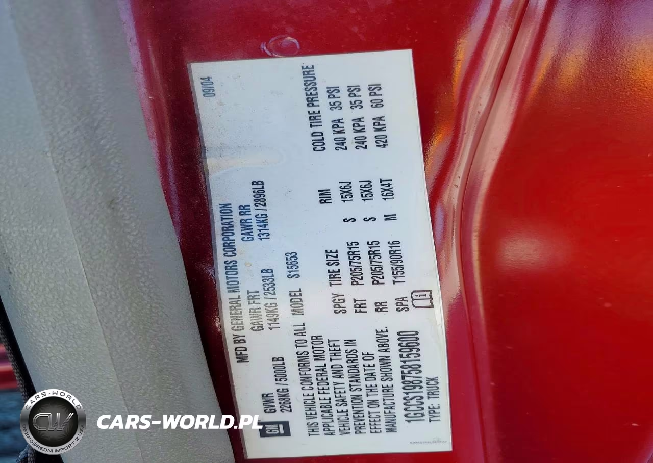 2005 Chevrolet Colorado VIN:1GCCS198758159600 - 12