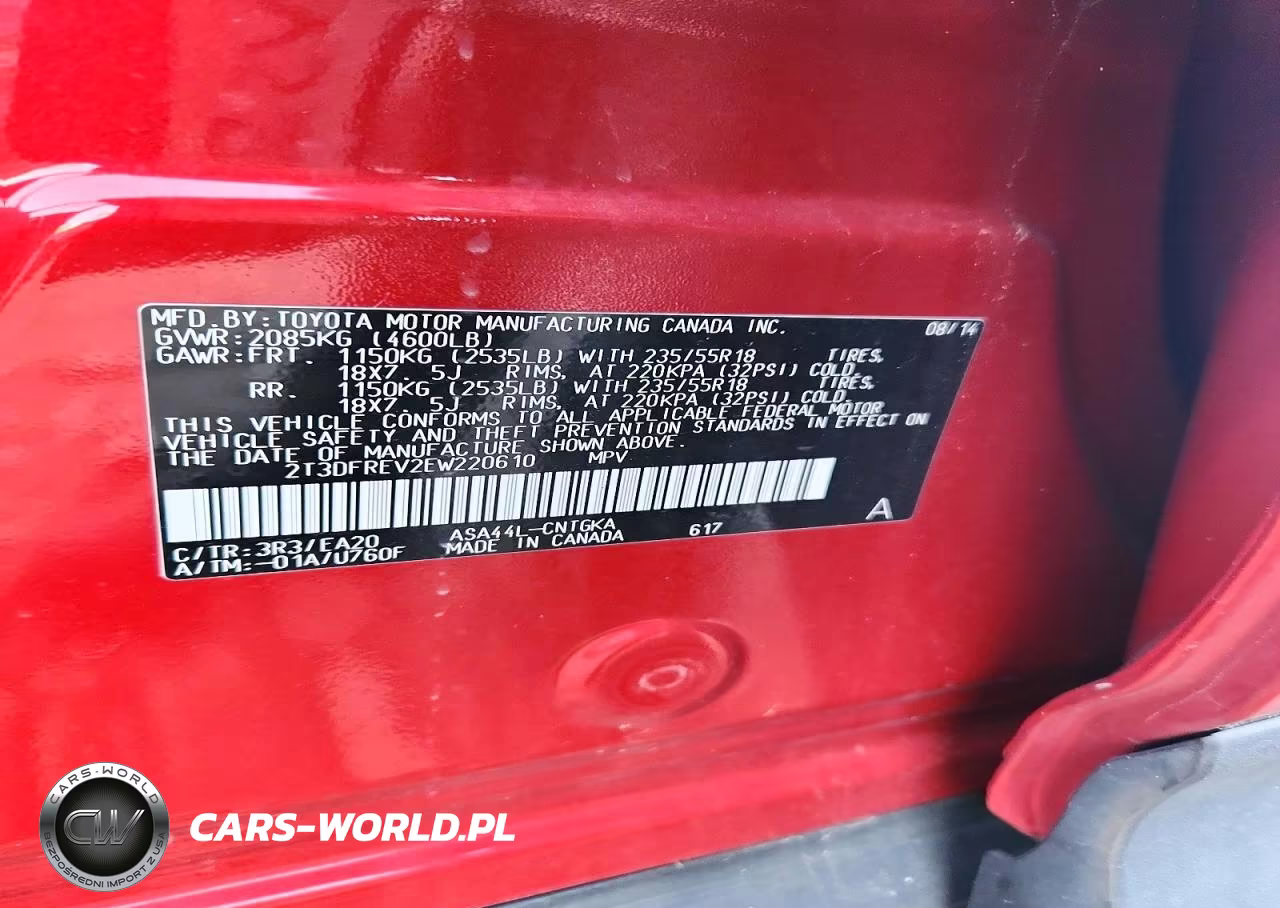 2014 Toyota Rav4 Limited VIN:2T3DFREV2EW220610 - 13