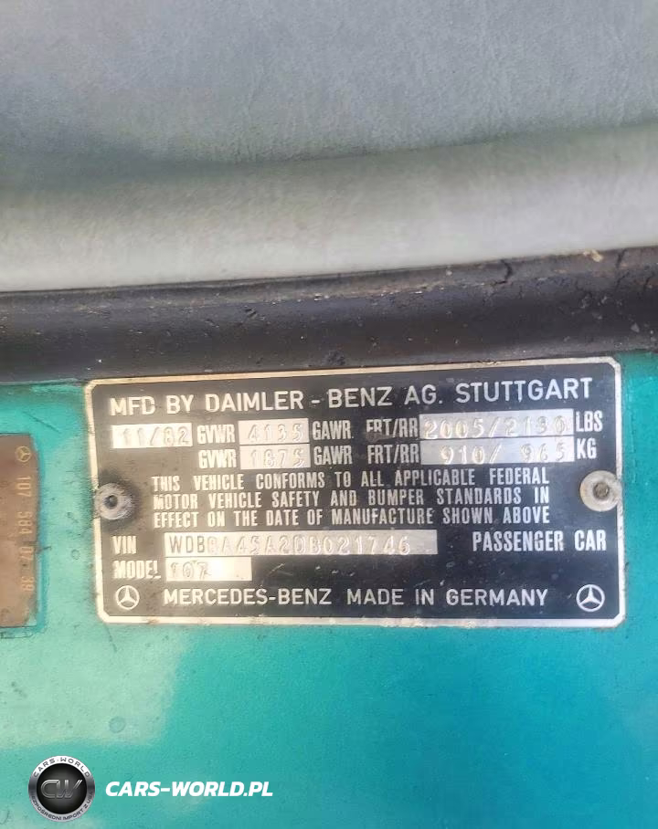 1983 Mercedes-Benz 380 Sl VIN:WDBBA45A2DB021746 - 12
