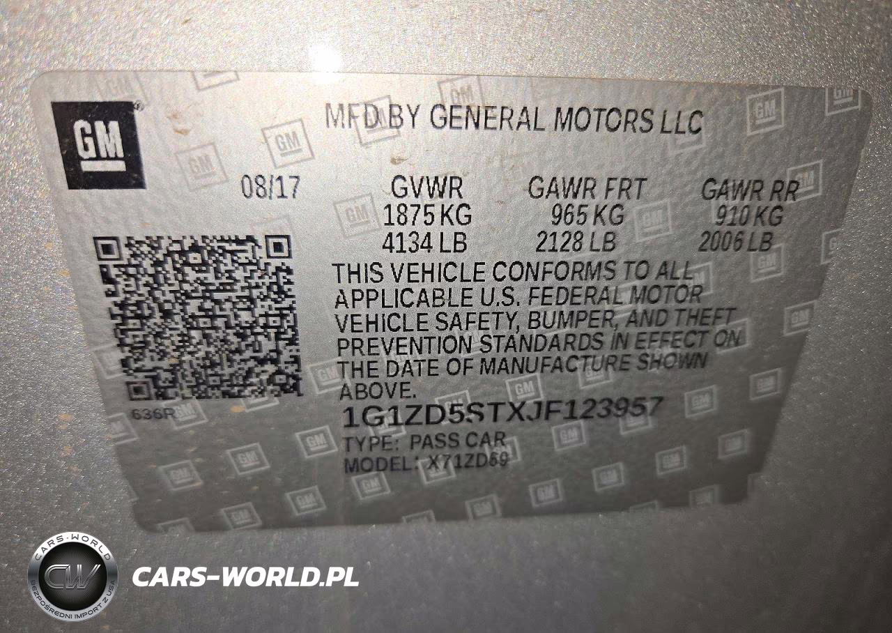 2018 Chevrolet Malibu Lt VIN:1G1ZD5STXJF123957 - 12