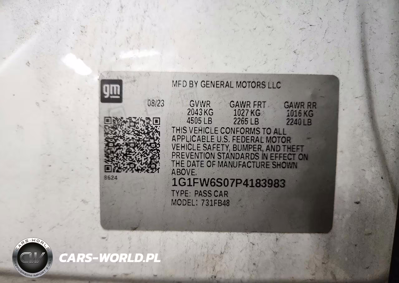 2023 Chevrolet Bolt Ev 1Lt VIN:1G1FW6S07P4183983 - 12