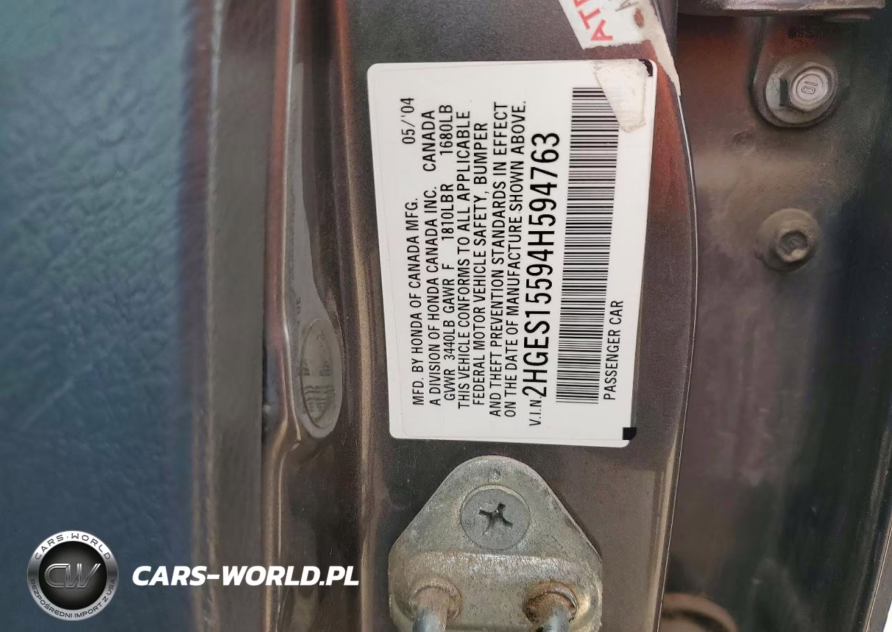 2004 Honda Civic Lx VIN:2HGES15594H594763 - 12