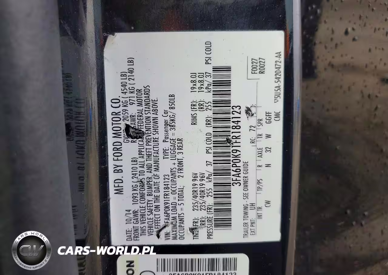 2015 Ford Fusion Titanium VIN:3FA6P0K91FR184123 - 12