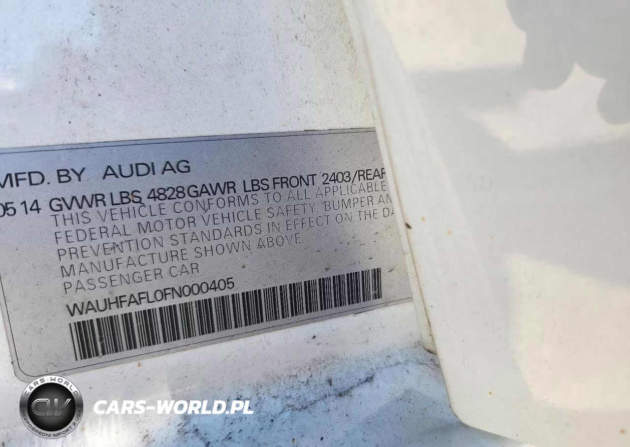 2015 Audi A4 Premium Plus VIN:WAUHFAFL0FN000405 - 12