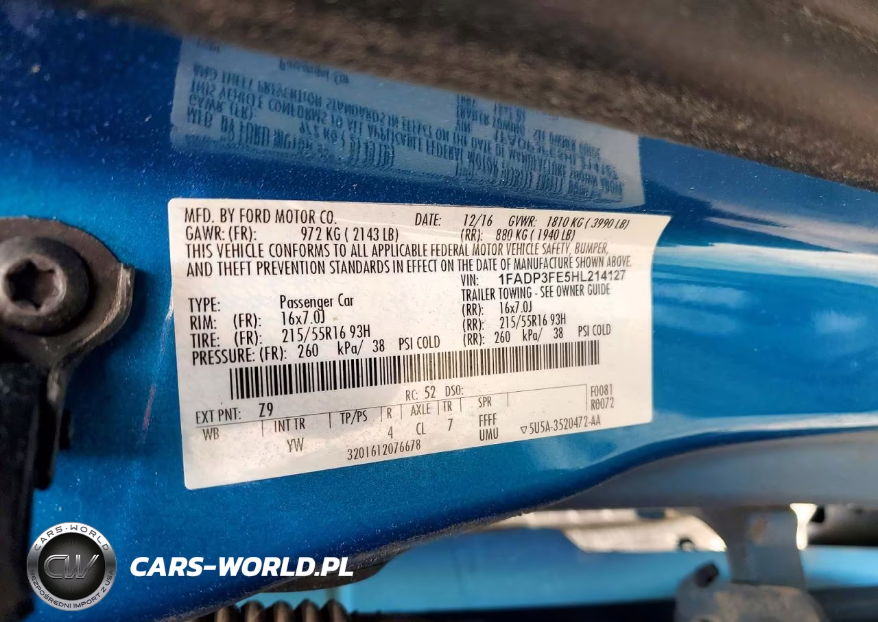 2017 Ford Focus Se VIN:1FADP3FE5HL214127 - 13