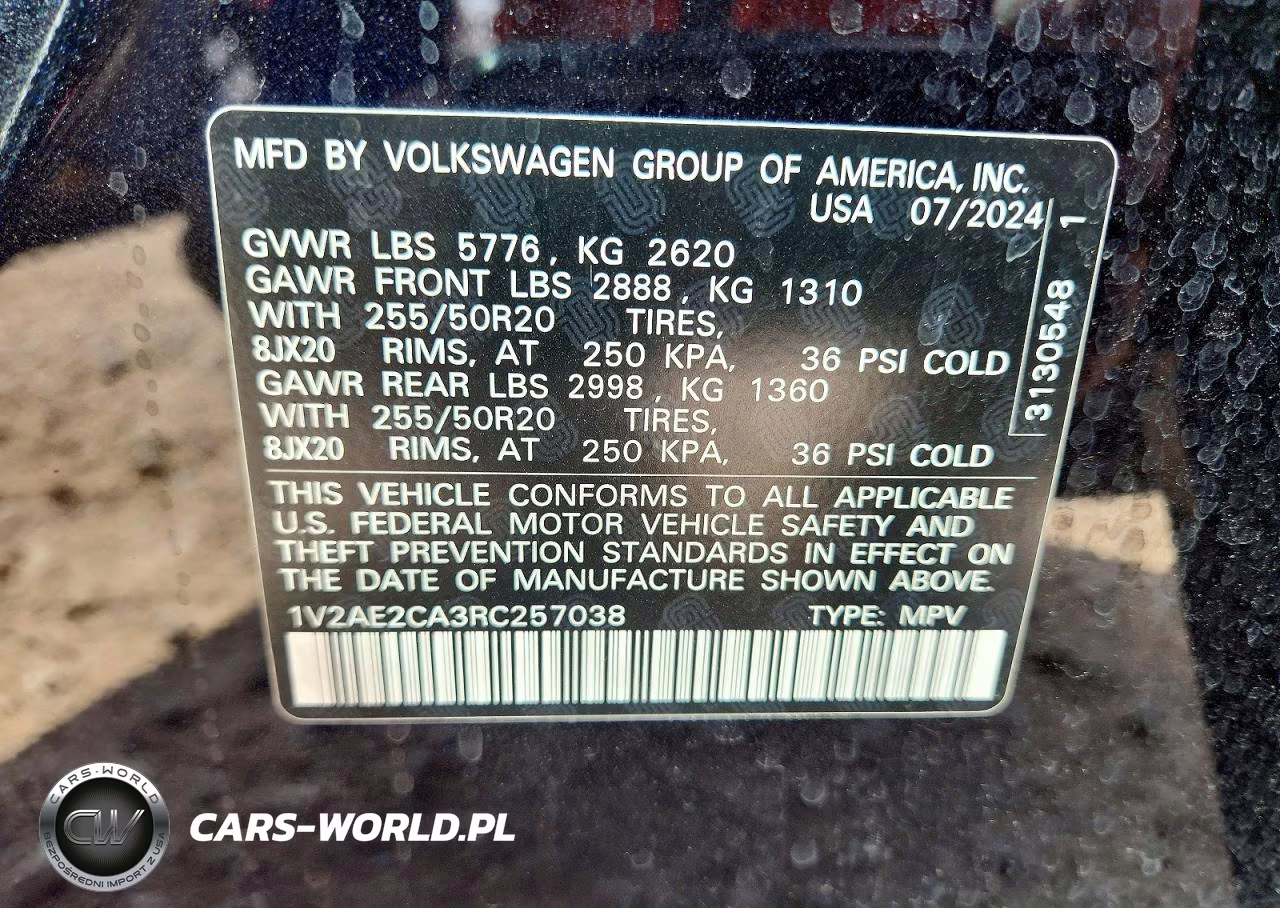 2024 Volkswagen Atlas Cross Sport Sel R-Line VIN:1V2AE2CA3RC257038 - 13