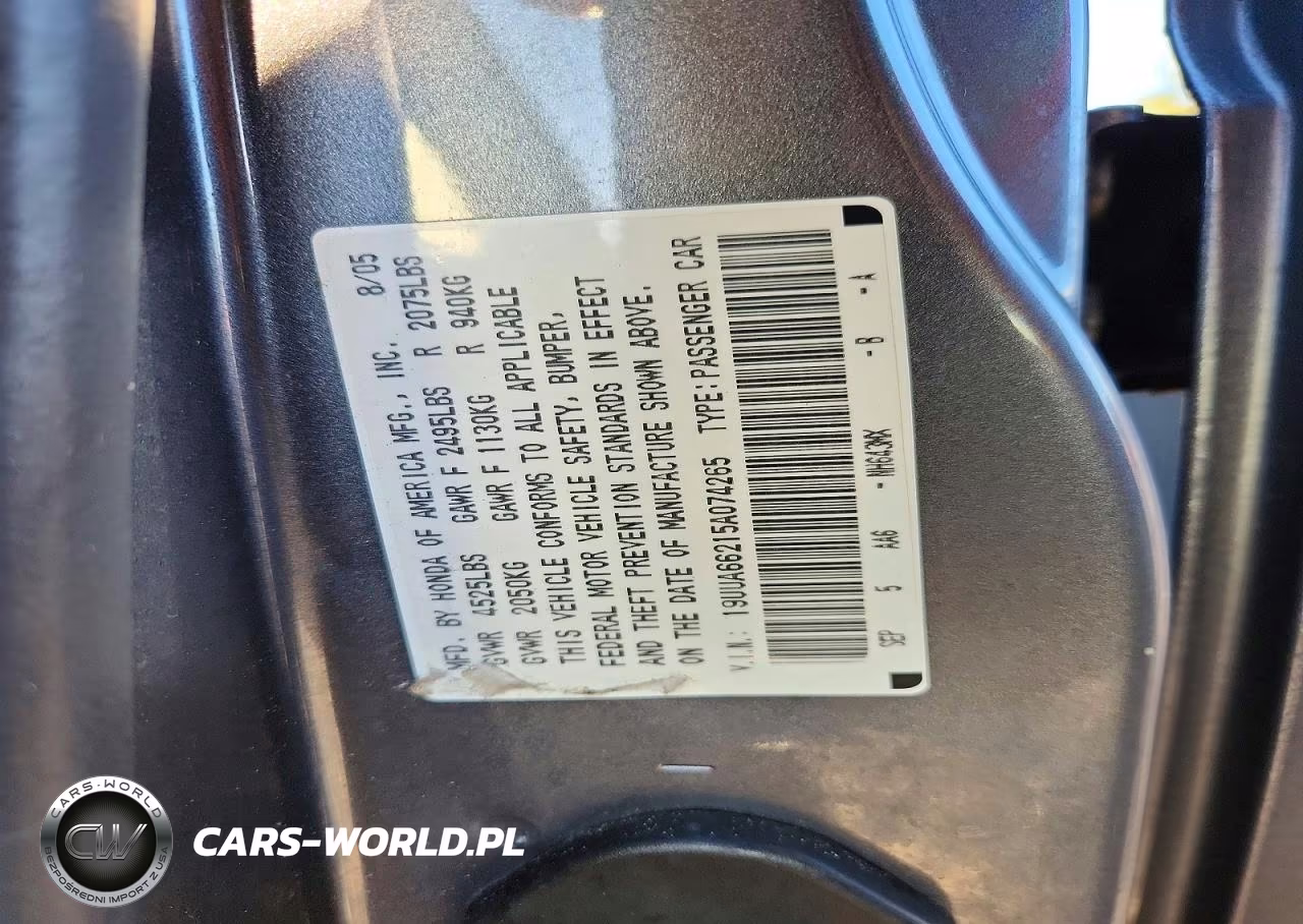 2005 Acura Tl VIN:19UUA66215A074265 - 12