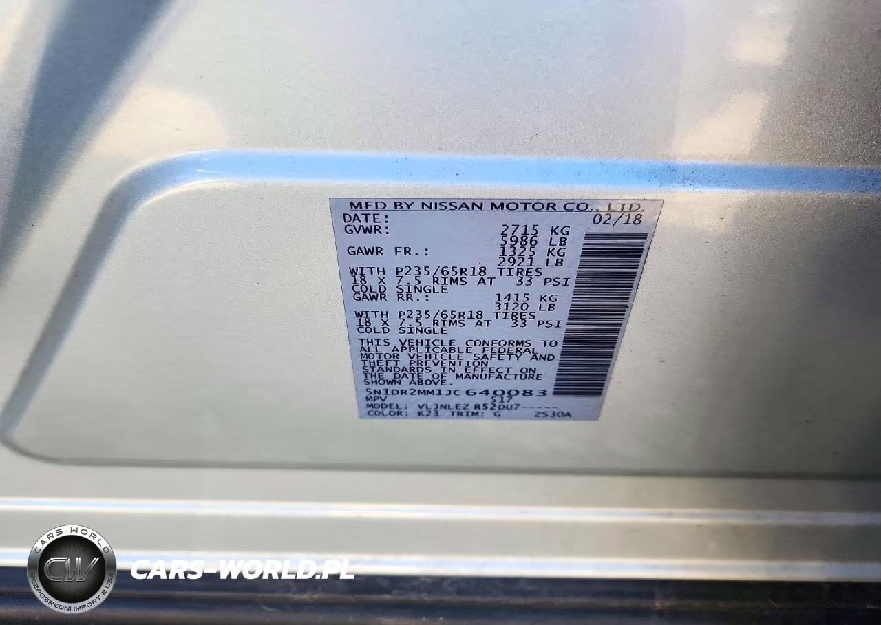 2018 Nissan Pathfinder Sv VIN:5N1DR2MM1JC640083 - 13