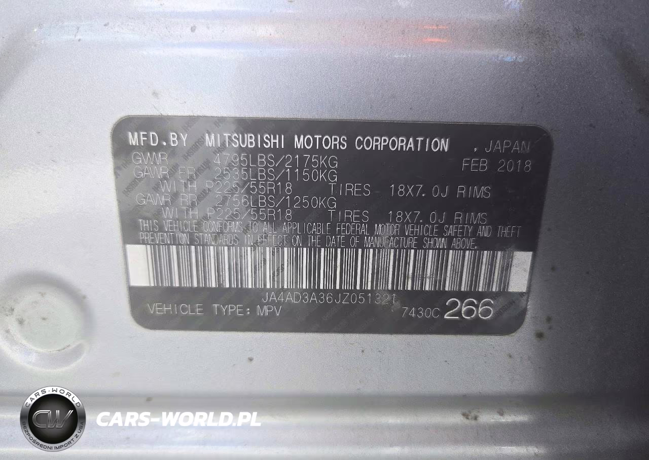 2018 Mitsubishi Outlander Se VIN:JA4AD3A36JZ051321 - 13