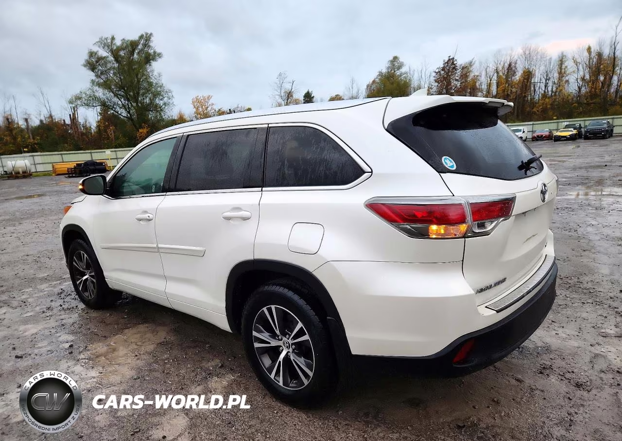 2016 Toyota Highlander Xle VIN:5TDJKRFH4GS233550 - 2