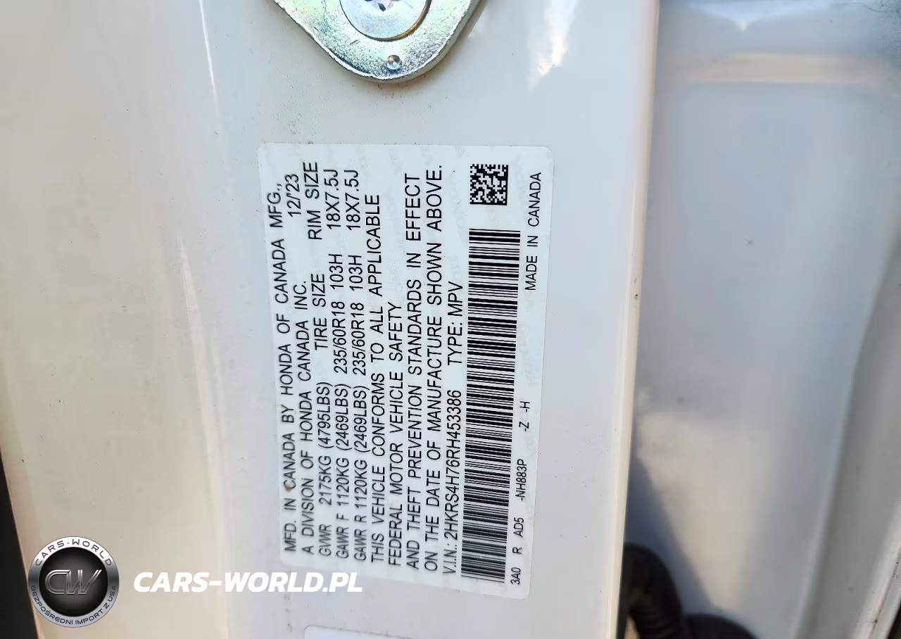 2024 Honda Cr-V Exl VIN:2HKRS4H76RH453386 - 13