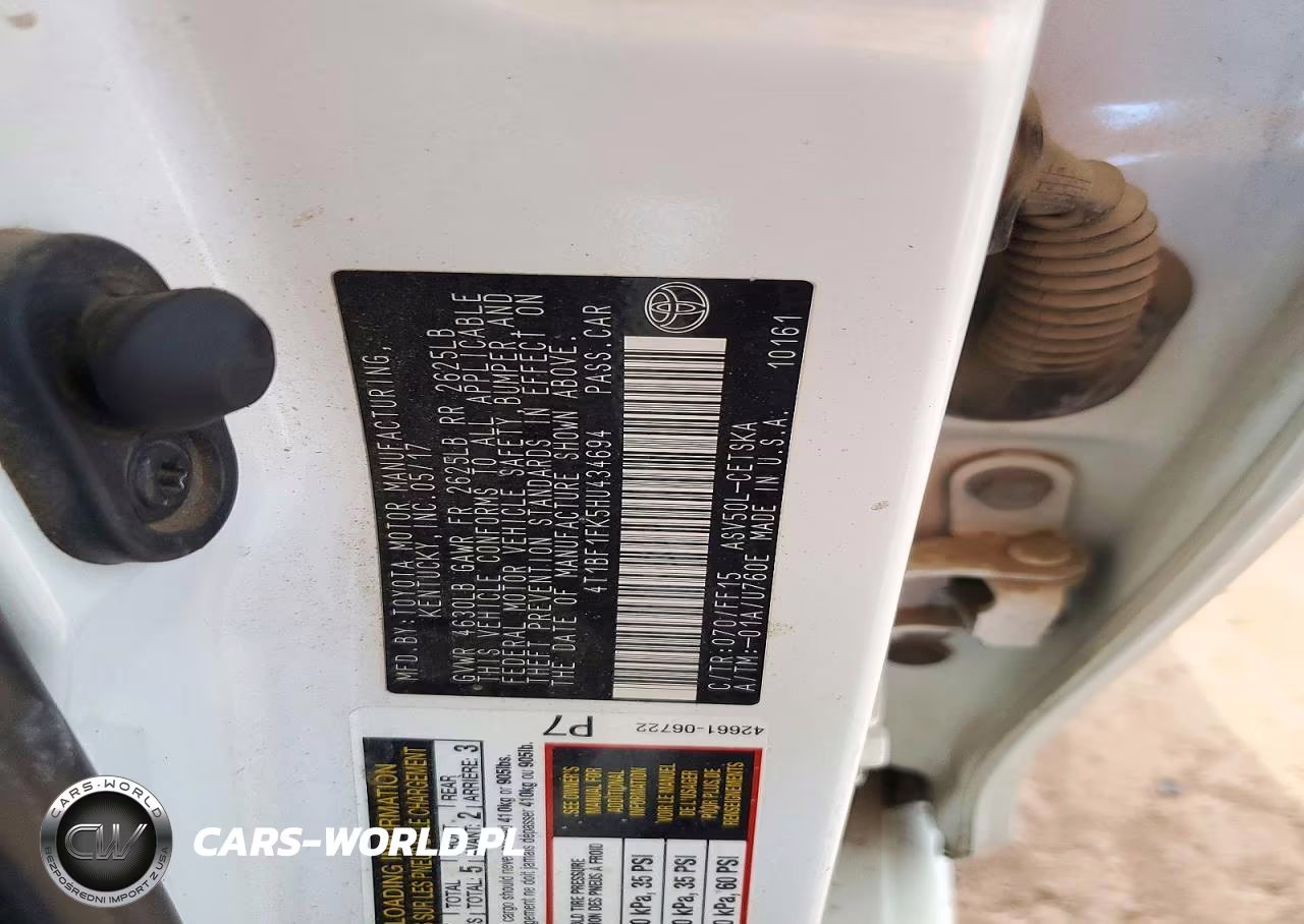 2017 Toyota Camry Se VIN:4T1BF1FK5HU434694 - 12
