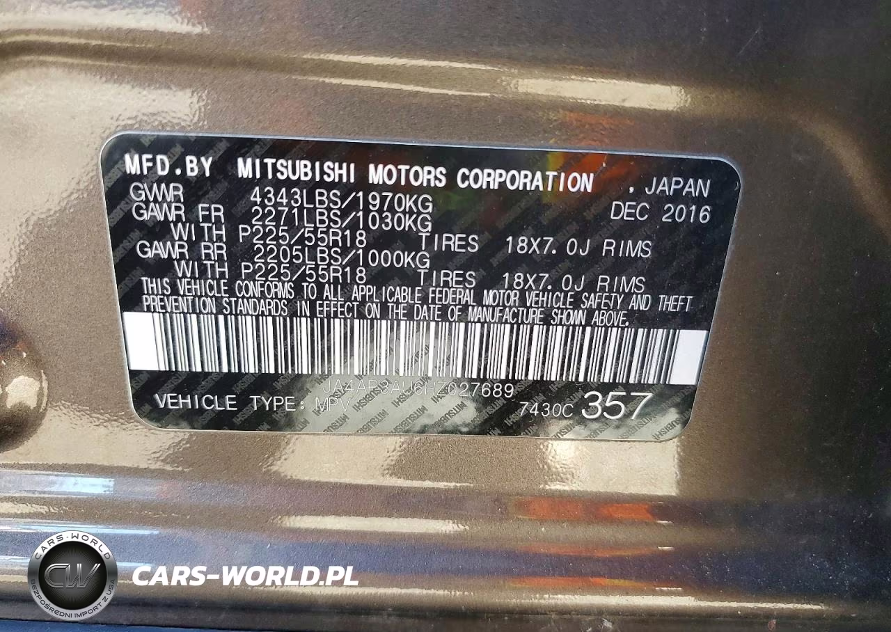 2017 Mitsubishi Outlander Sport Es VIN:JA4AP3AU6HZ027689 - 13