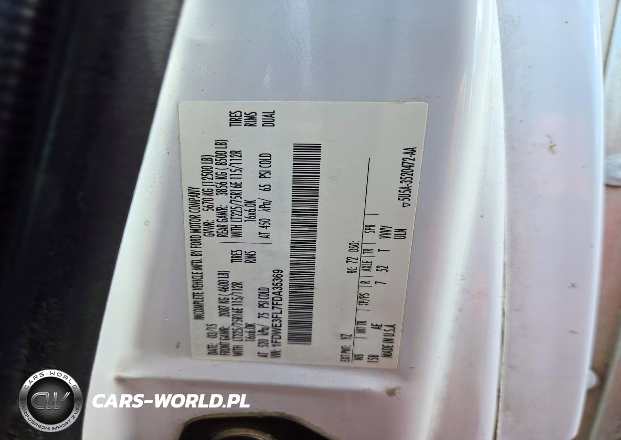 2015 Ford E350 Box Truck VIN:1FDWE3FL7FDA35369 - 13