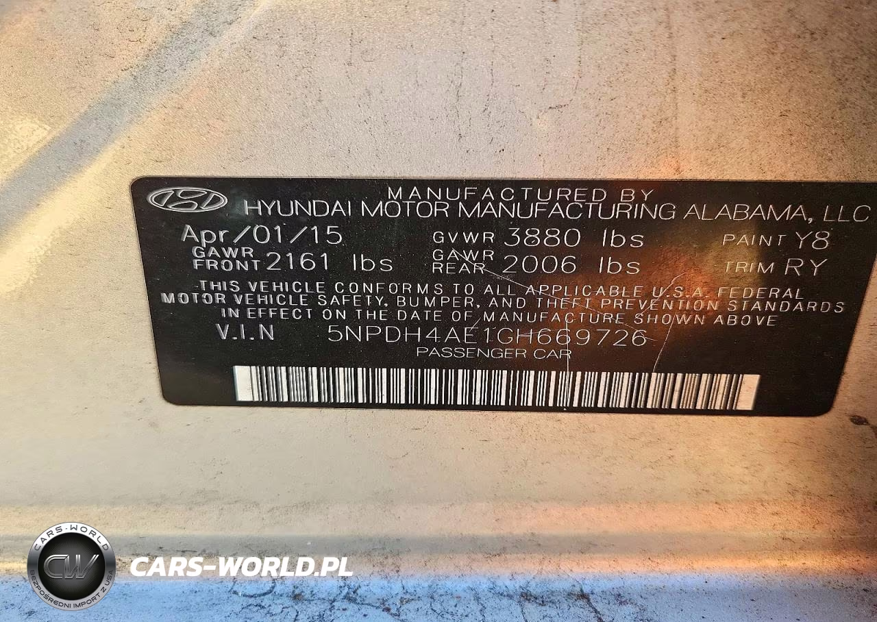 2016 Hyundai Elantra Value Edition VIN:5NPDH4AE1GH669726 - 12