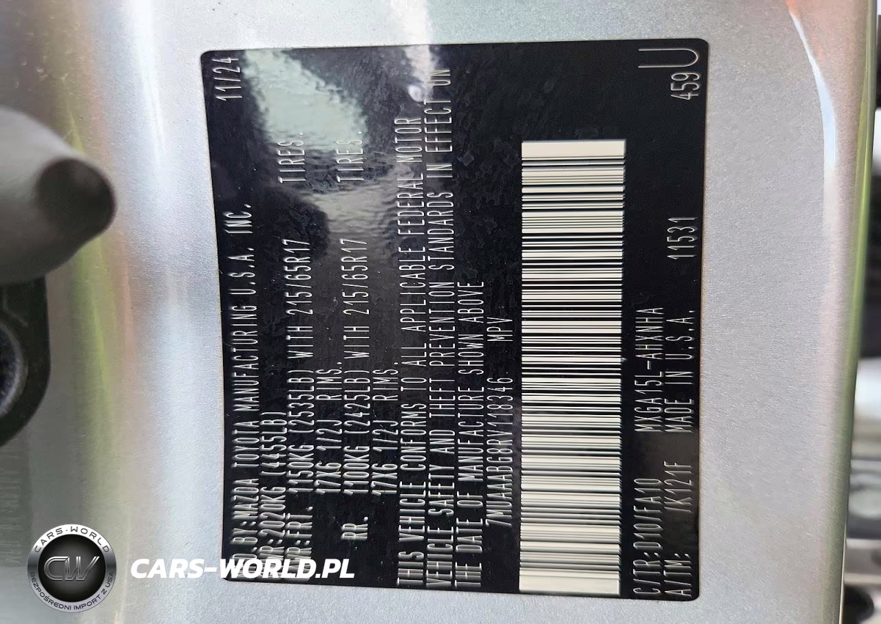2024 Toyota Corolla Cross L VIN:7MUAAABG8RV118346 - 13