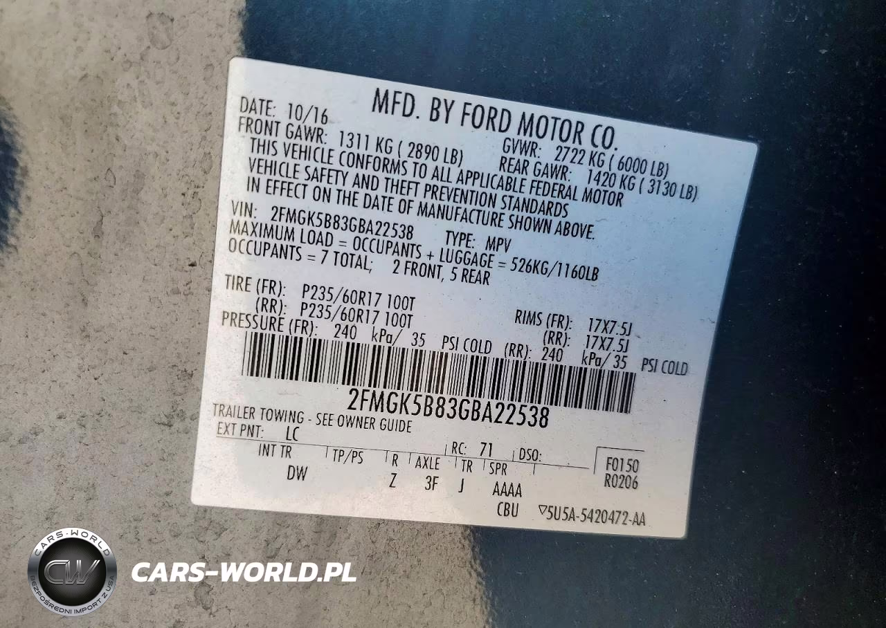 2016 Ford Flex Se VIN:2FMGK5B83GBA22538 - 14